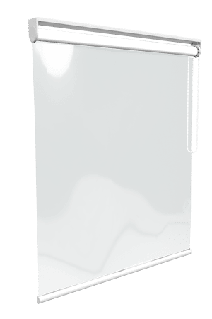 Hygiene-Rollo S8300K: Hygieneschutz-Rollo mit Trägerschiene Hygieneschutz-Rollo mit Trägerschiene